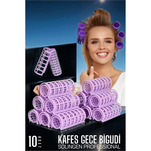 Modacar Kafes Gece Bigudisi 2.5 Cm 10 Adet Solingen Professional