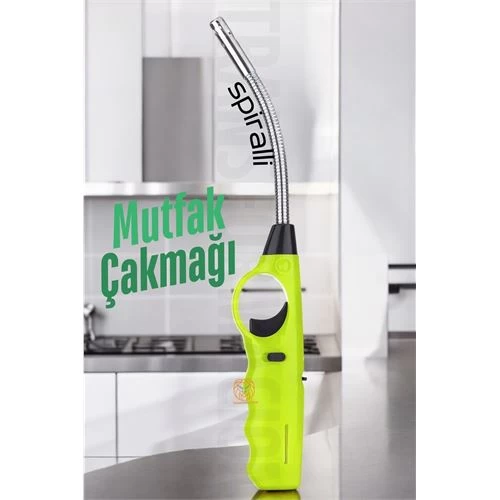 Modacar Spiralli Mutfak Çakmağı Barbekü Mangal Mum Çakmağı