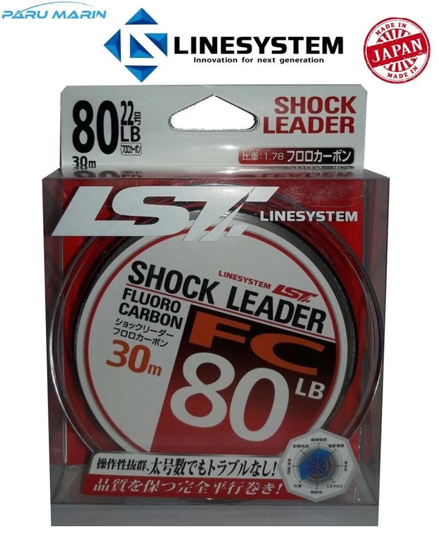 Linesystem Shock Leader Fc 80lb 0,82mm 36,0kg 30mt.