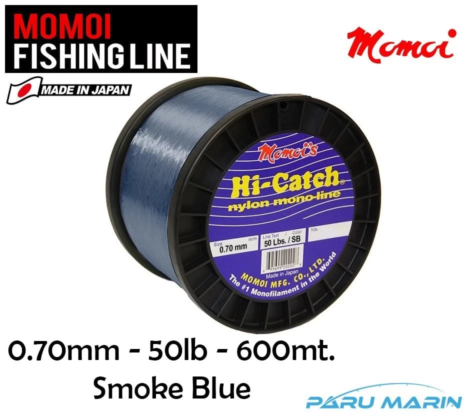 Momoi Hi-catch 50lb (0.70mm) 600mt Smoke Blue Misina