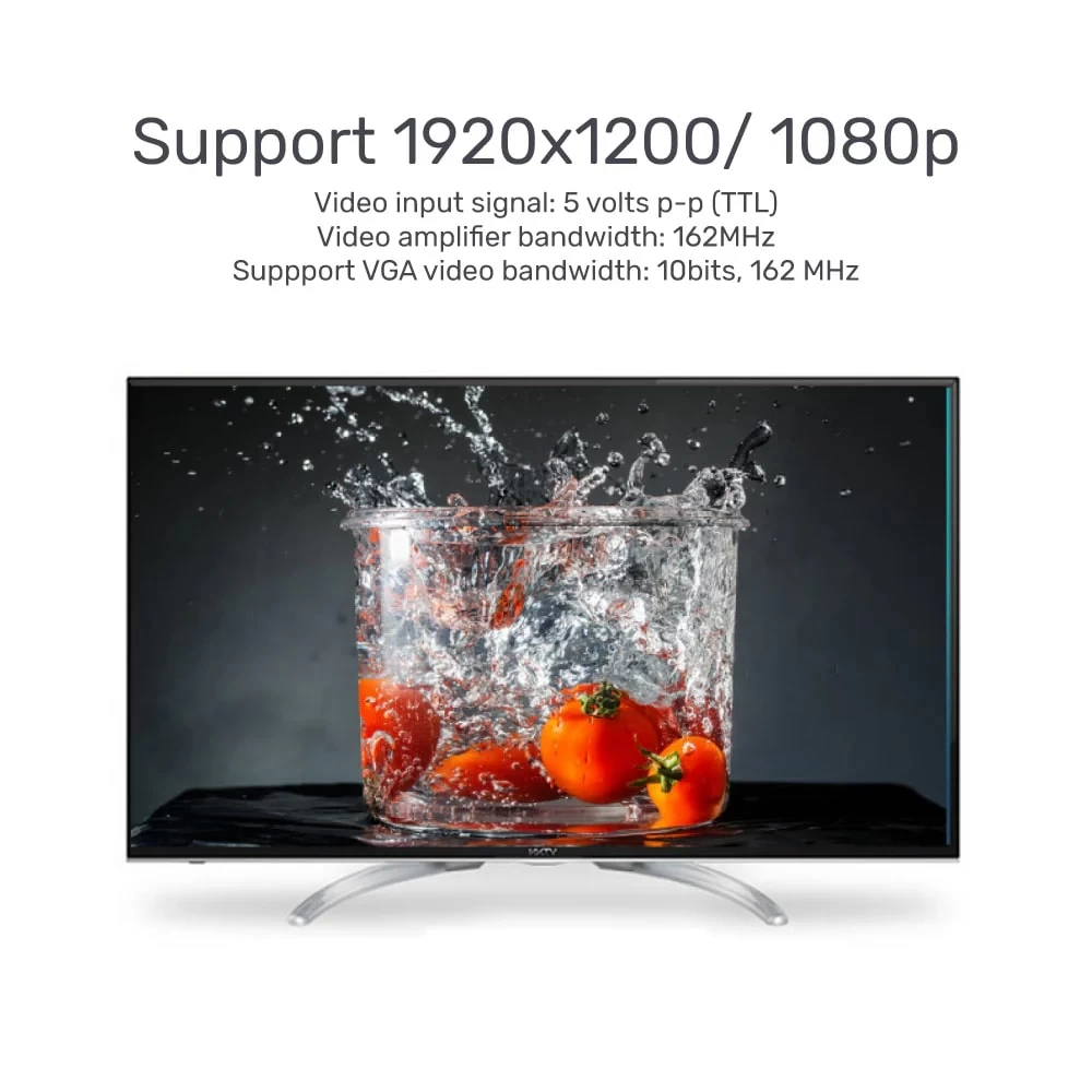 Unitek Hdmi To Vga DÖnÜŞtÜrÜcÜ Ses Desteklİ 1080p&60hz (y-6333)