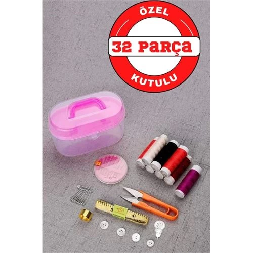 Modacar 32 Parça Kutulu Seyahat Dikiş İğne İplik Seti