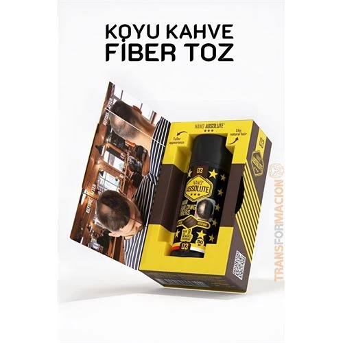Modacar Saç Dolgunlaştırıcı Fiber Topik Toz Koyu Ton Kahverengİ