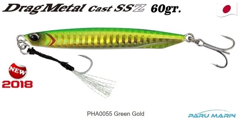 Duo Drag Metal Ssz Jig 60gr. Pha0055 / Green Gold