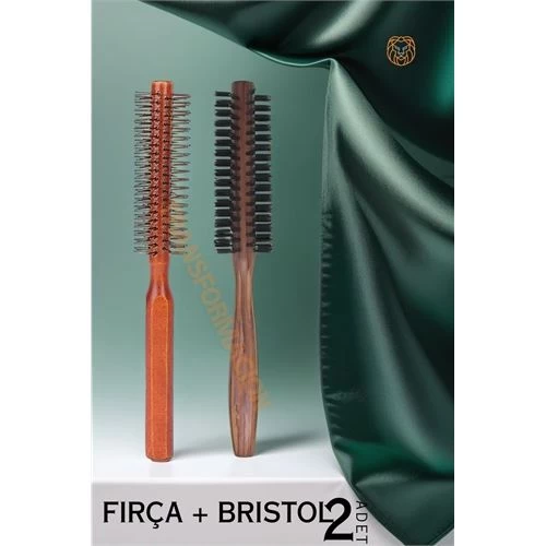 Modacar Fön Ve Tarama Fırçası Ahşap 2 Li Set