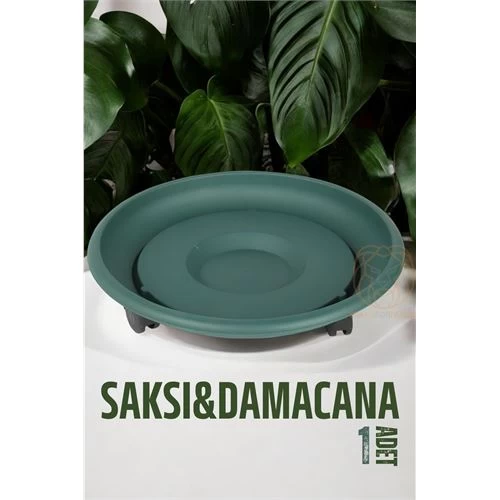 Modacar Tekerlekli Saksı Altığı 37 Cm YeŞİl