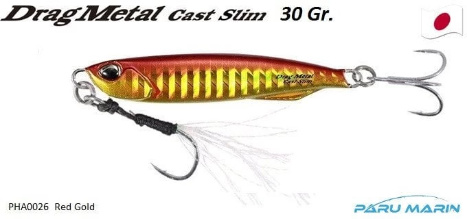 Duo Drag Metal Cast Slim Jig 30gr. Pha0026 / Red Gold