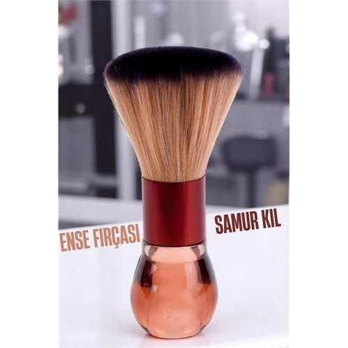 Modacar Samur Berber Ense Fırçası Saç Temizleme Fırçası - Berber Temizlik Fırçası- Kuaför Berber Malzemesi