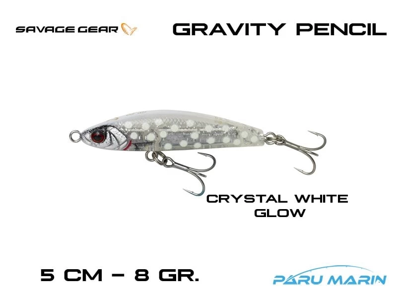 Savage Gear Gravity Pencil 50mm. 8gr. Crystal White