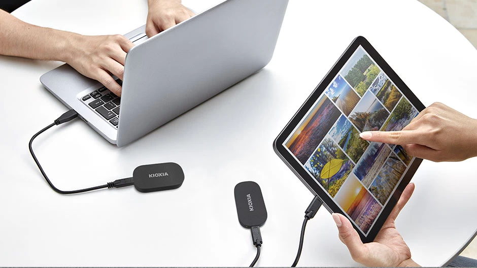 Kioxia Excerİa Plus G2 Lxd20k001tg8 1tb 1050/1000mb/s Usb 3.2 Gen2 Type-c TaŞinabİlİr Ssd Dİsk