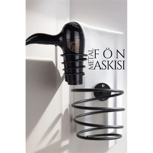 Modacar Metal Fön Askısı Sİyah