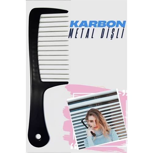 Modacar Metal Dişli Masaj Etkili Saç Açma Tarağı