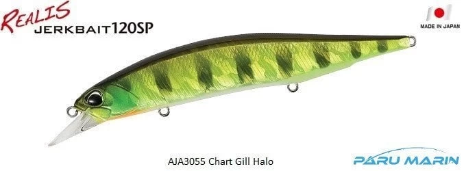 Duo Realis Jerkbait 120sp Aja3055 / Chart Gill Halo