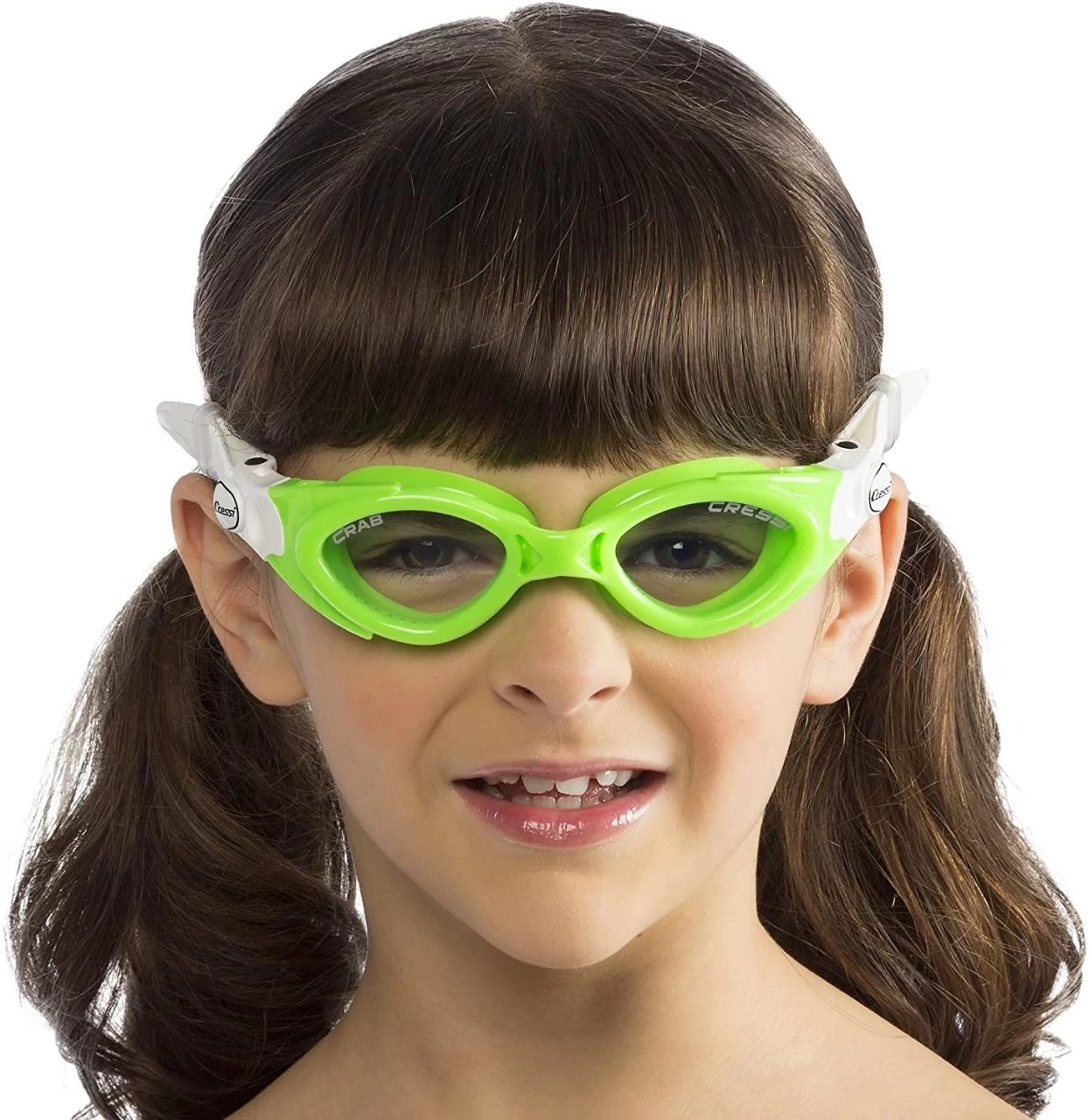 Cressi Crab 2-7 Yaş Lime Yüzücü Gözlüğü