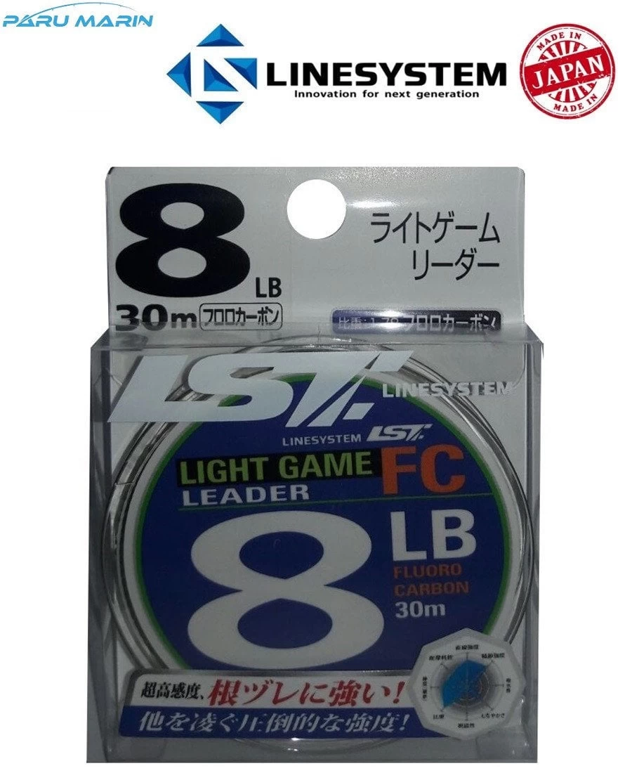 Linesystem Light Game Leader Fc 8 Lb.   0,23mm.  8lb.  3,60kg. 30mt.