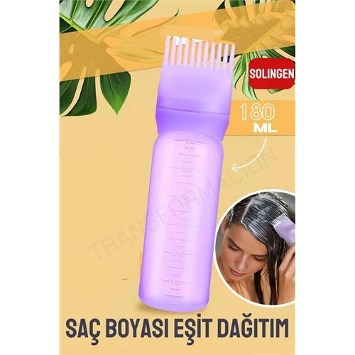 Modacar  Saç Boyası Eşit Dağıtım Şişesi Doldurulabilir Taraklı Aplikatör  Solingen Professional