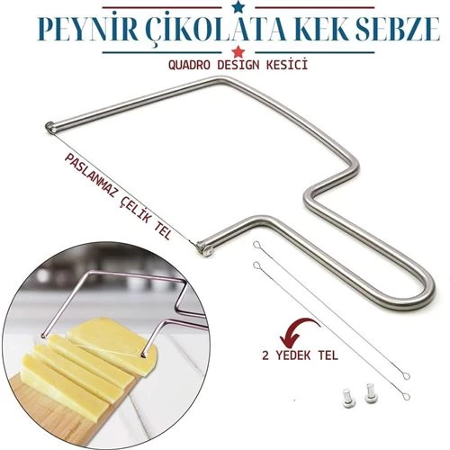 Modacar Quadro Peynir Çikolata Kek Sebze Kesici Dilimleyici