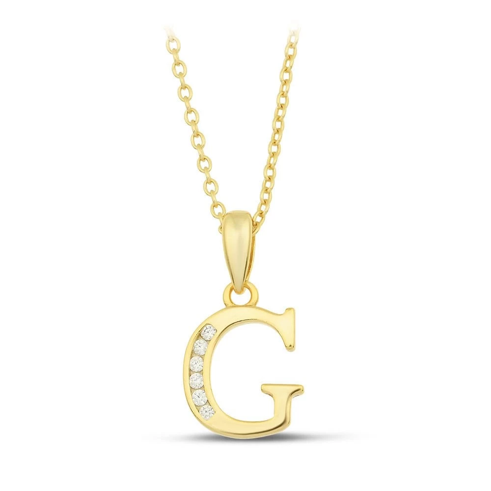 Initial Necklace - G - 925