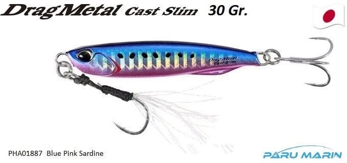 Duo Drag Metal Cast Slim Jig 30gr. Pha0187 / Blue Pink Sardine