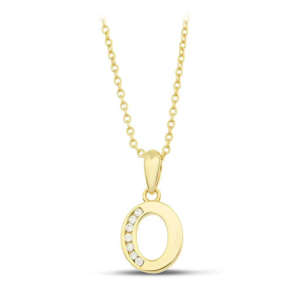 Initial Necklace - O - 925