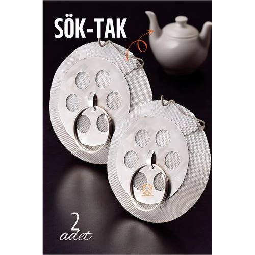 Modacar Sök-tak Demlik İçi Çay Filtresi Çay Süzgeci 2 Adet