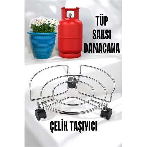 Modacar Saksı Tüp Damacana Altlığı Tekerlekli Taşıyıcı