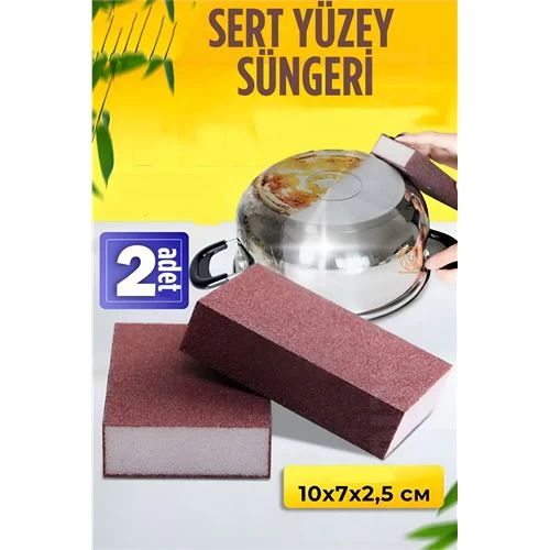 Modacar Nano Metal Ahşap Sert Yüzey Temizlik Süngeri 2 Adet