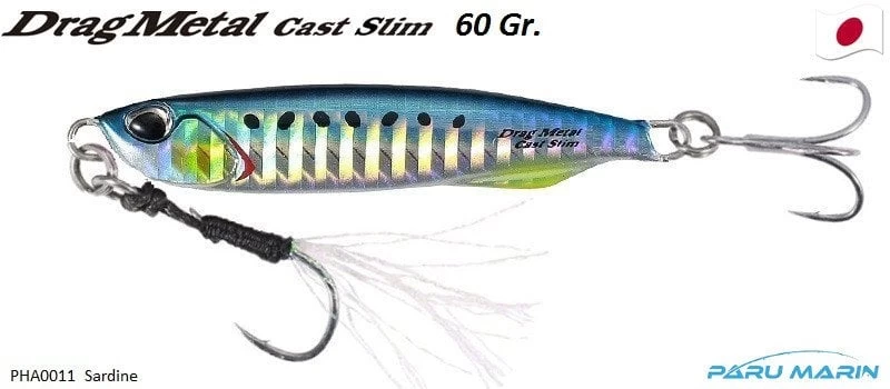 Duo Drag Metal Cast Slim Jig 60gr. Pha0011 / Sardine