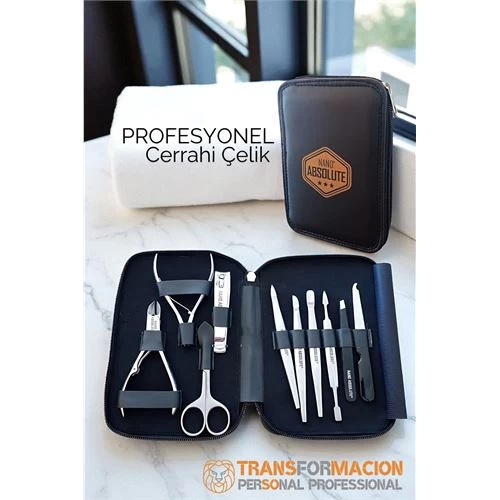 Modacar Manikür Pedikür Seti Profesyonel 304 Cerrahi Paslanmaz Çelik