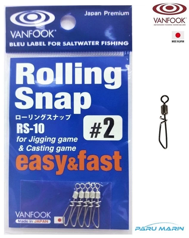 Vanfook Rolling Snap Klips Rs-10 #2 , 5 Adet