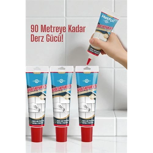 Modacar Beyaz Derz Dolgu Macunu Fayans Arası Temizlik Ve Yenileme Çözümü 90 Metre