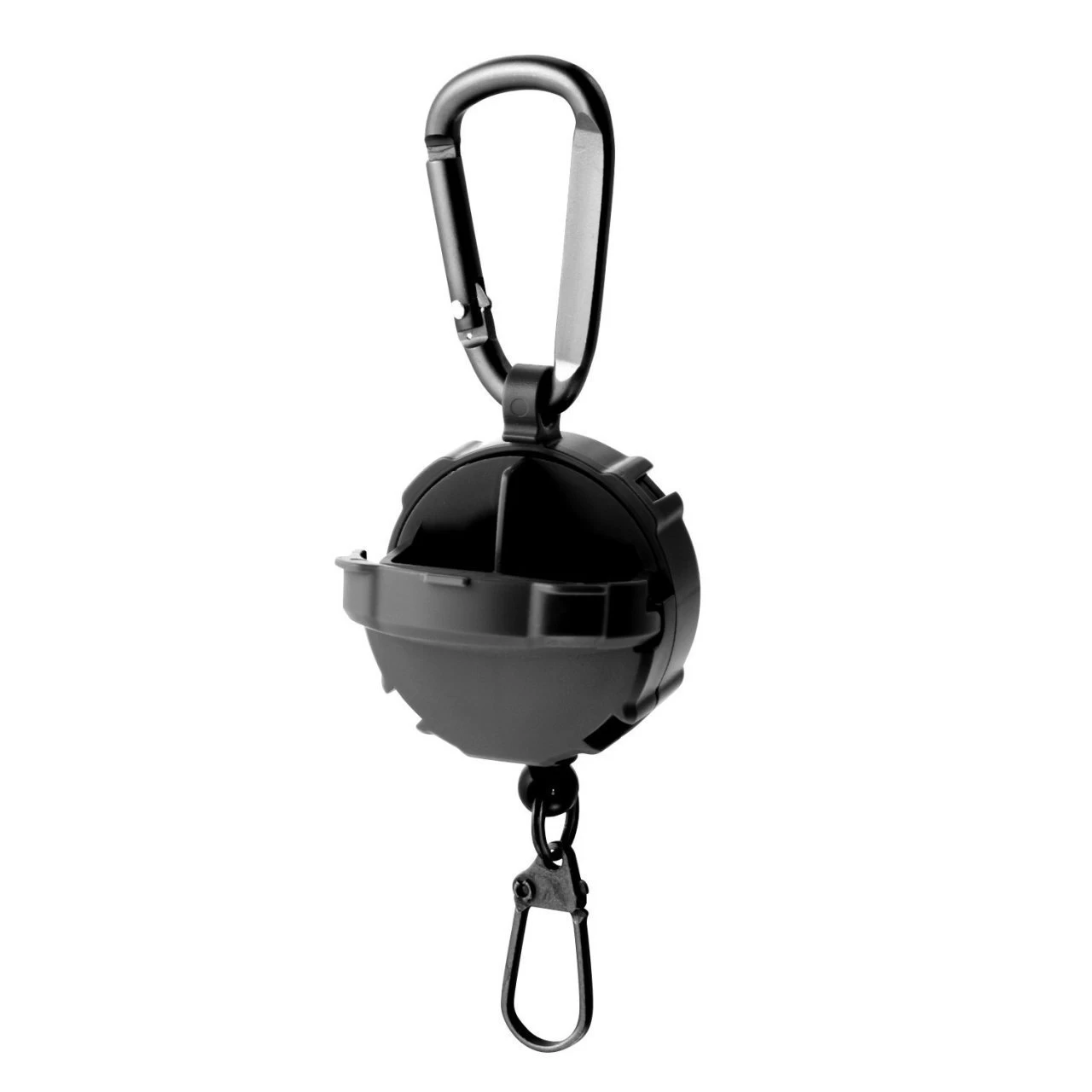 Daiichiseiko Carabiner Reel + Micro Case 2 Gözlü Aksesuar Askısı Black