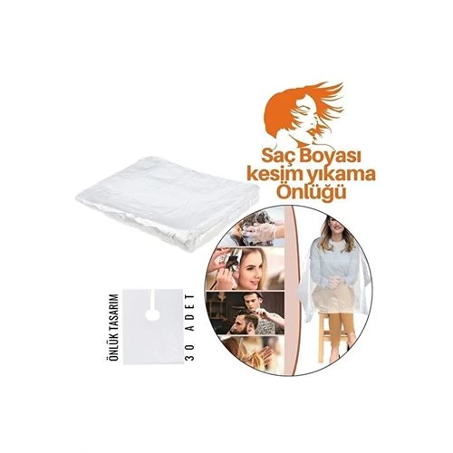 Modacar Saç Boyası Kesim Yıkama Önlüğü 30 Adet