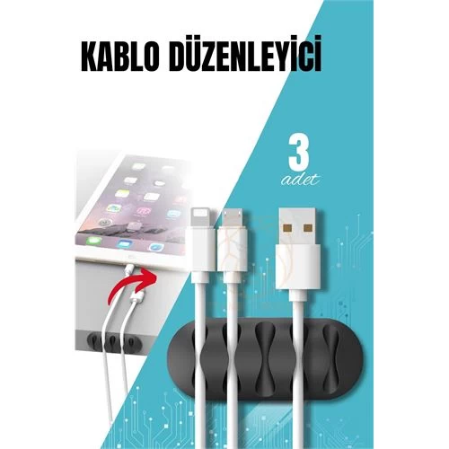 Modacar Yapışkanlı Kablo Düzenleyici Klips 3 Adet