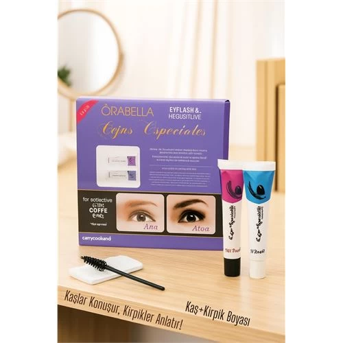 Modacar Kahve Kaş Ve Kirpik Boyası Profesyonel Orabella