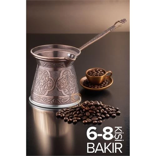 Modacar 6-8 Kişilik Xl Bakır Cezve İndüksiyon Tabanlı