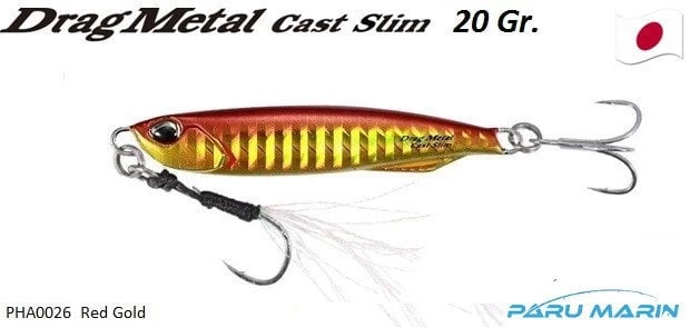 Duo Drag Metal Cast Slim Jig 20gr. Pha0026 / Red Gold