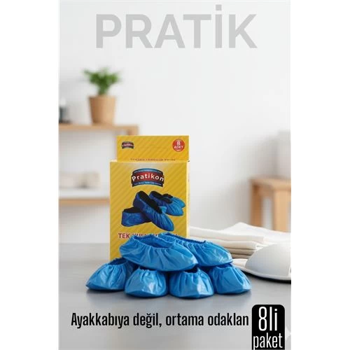 8 Li Kutulu Pratik Galoş  Tek Kullanımlık Ayakkabı Kılıfı – Hijyenik Ve Pratik Koruma 