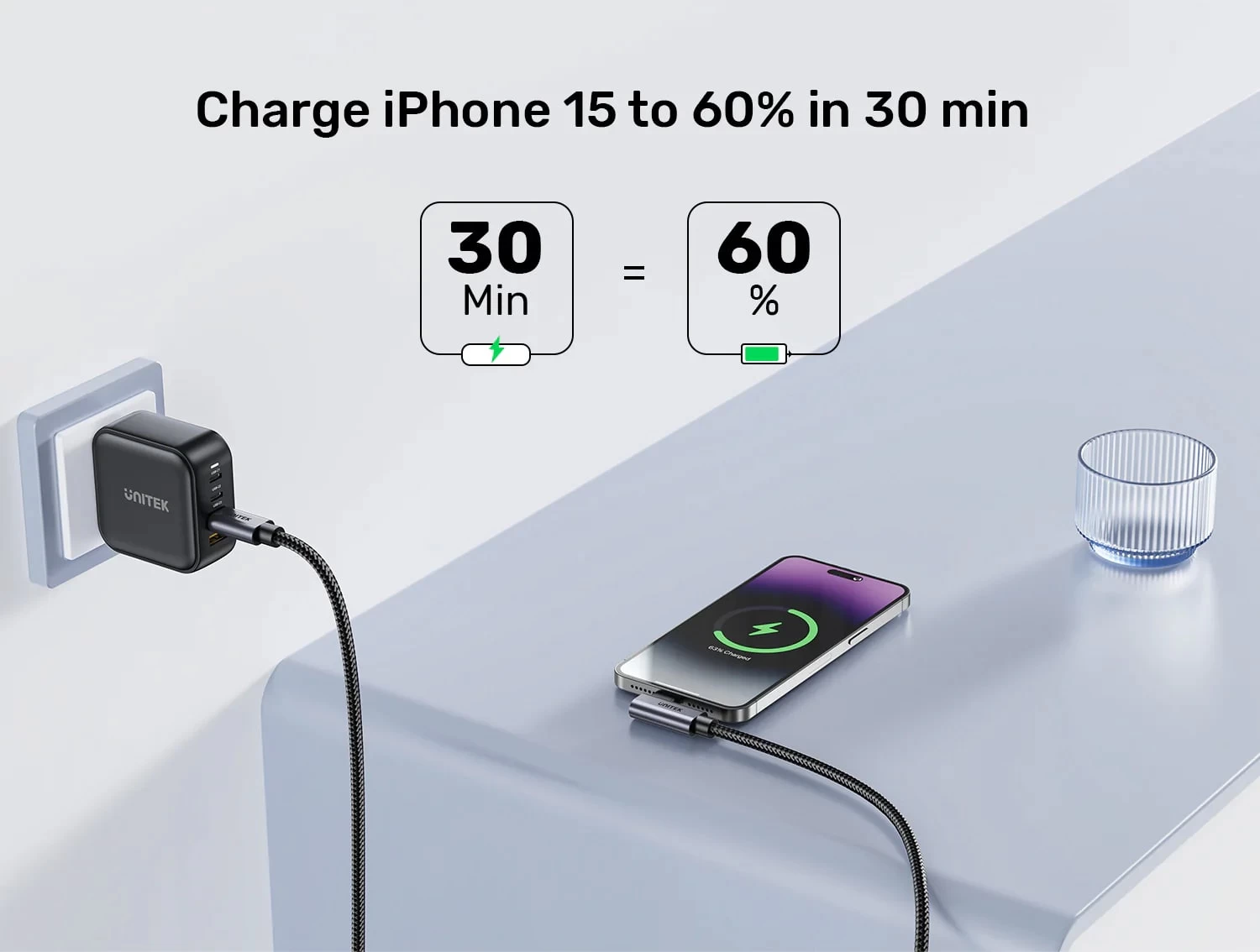 Unitek Type-c Hizli Şarj Kablosu 90 Derece 3 Metre 100w (c14123bk-3m)