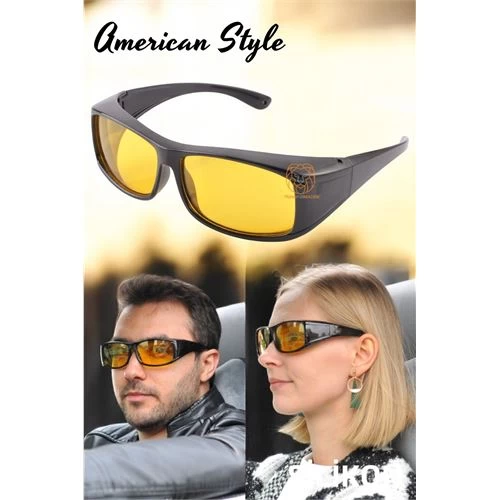 Modacar Güvenli Gece Sürüş Görüş Gözlüğü Sis Far Işık Önleyici Anti-fog Gözlük