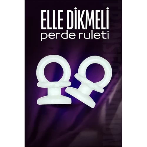Elle Dikmeli Perde Düğmesi Perde Ruleti 38 Adet 