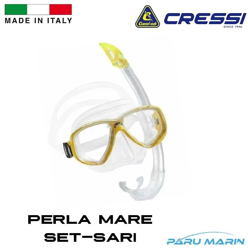Cressi Onda Perla Mare Maske Ve Şnorkel Set Sarı