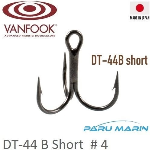 Vanfook 3lü İğne Ns Black 8 Pcs / Pack 	Dt-44b Short  # 4