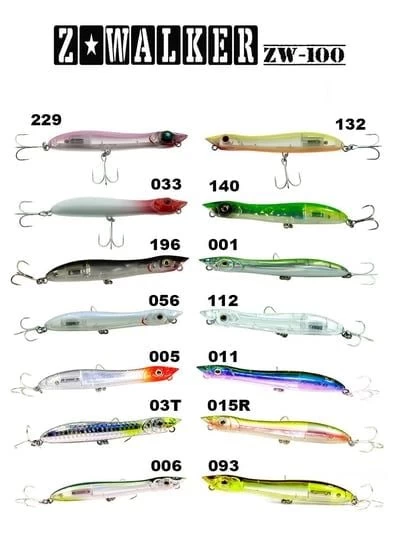 Fujin Z-walker 100mm 11gr Su Üstü Maket Balık