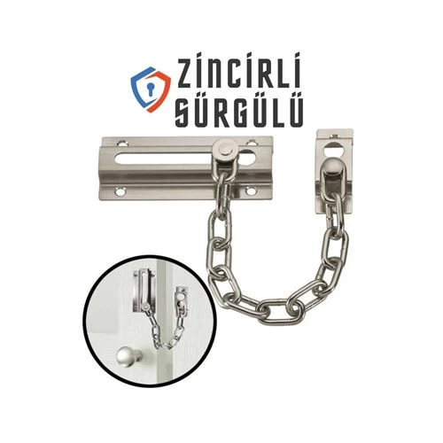 Modacar Sürgülü Kapı Emniyet Kilidi Saten