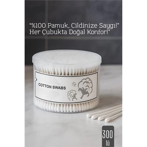 Modacar %100 Pamuk Kulak Çubuğu – 300’lü Paket