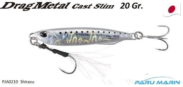 Duo Drag Metal Cast Slim Jig 20gr. Pja0210 / Shirasu