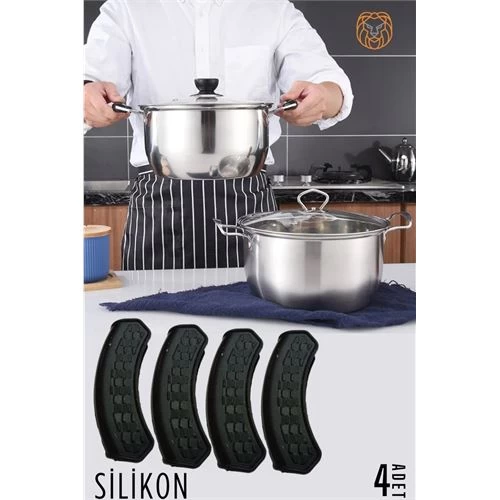 Modacar Tencere Tutucu Silikon 4 Adet