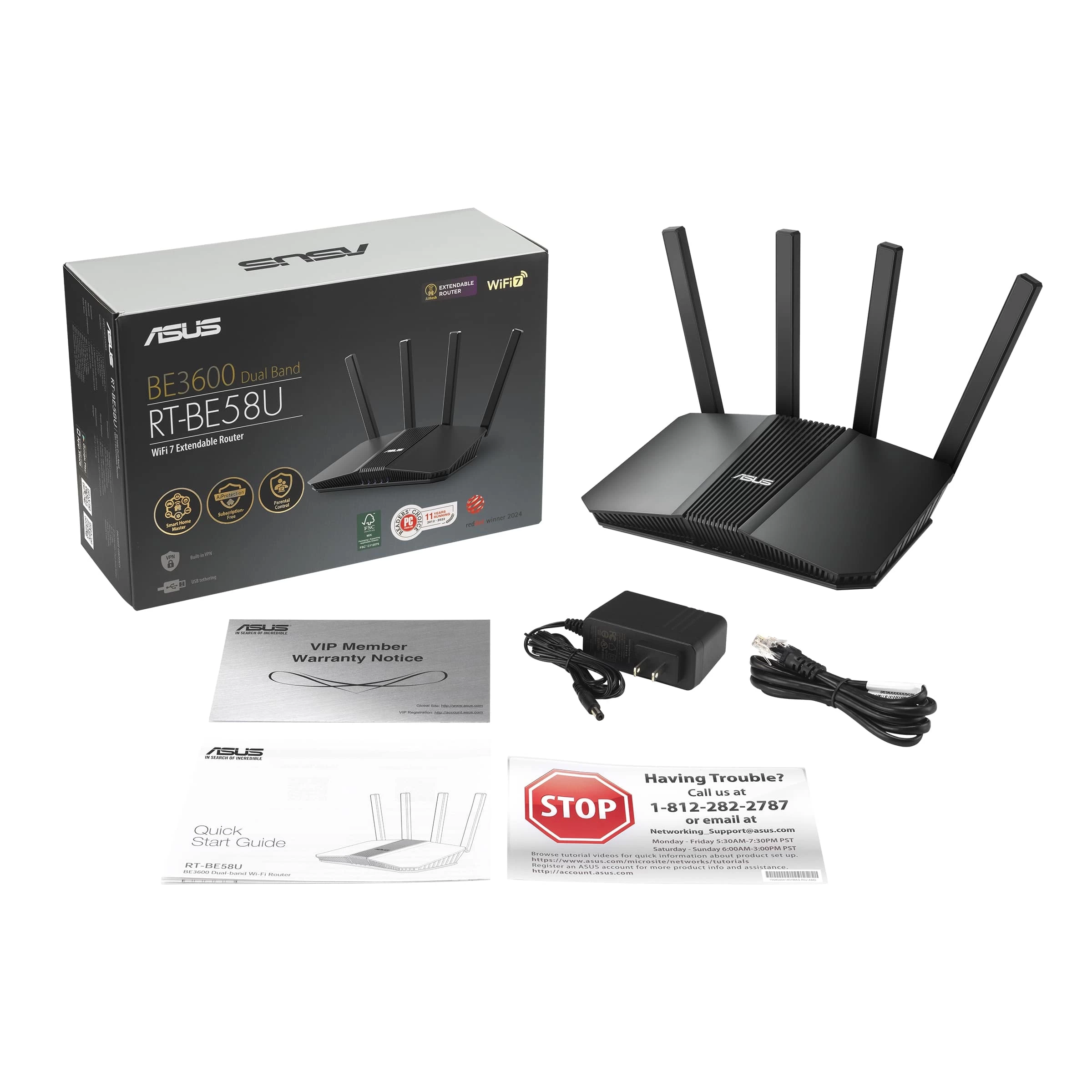 Asus Rt-be58u Wifi7 Be3600 Router