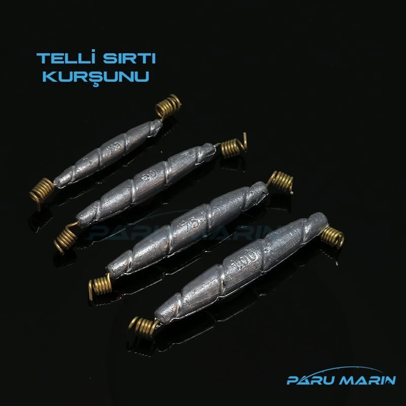 Telli Sırtı Olta Kurşunu, 25gr. - 500gr. Seçenekli